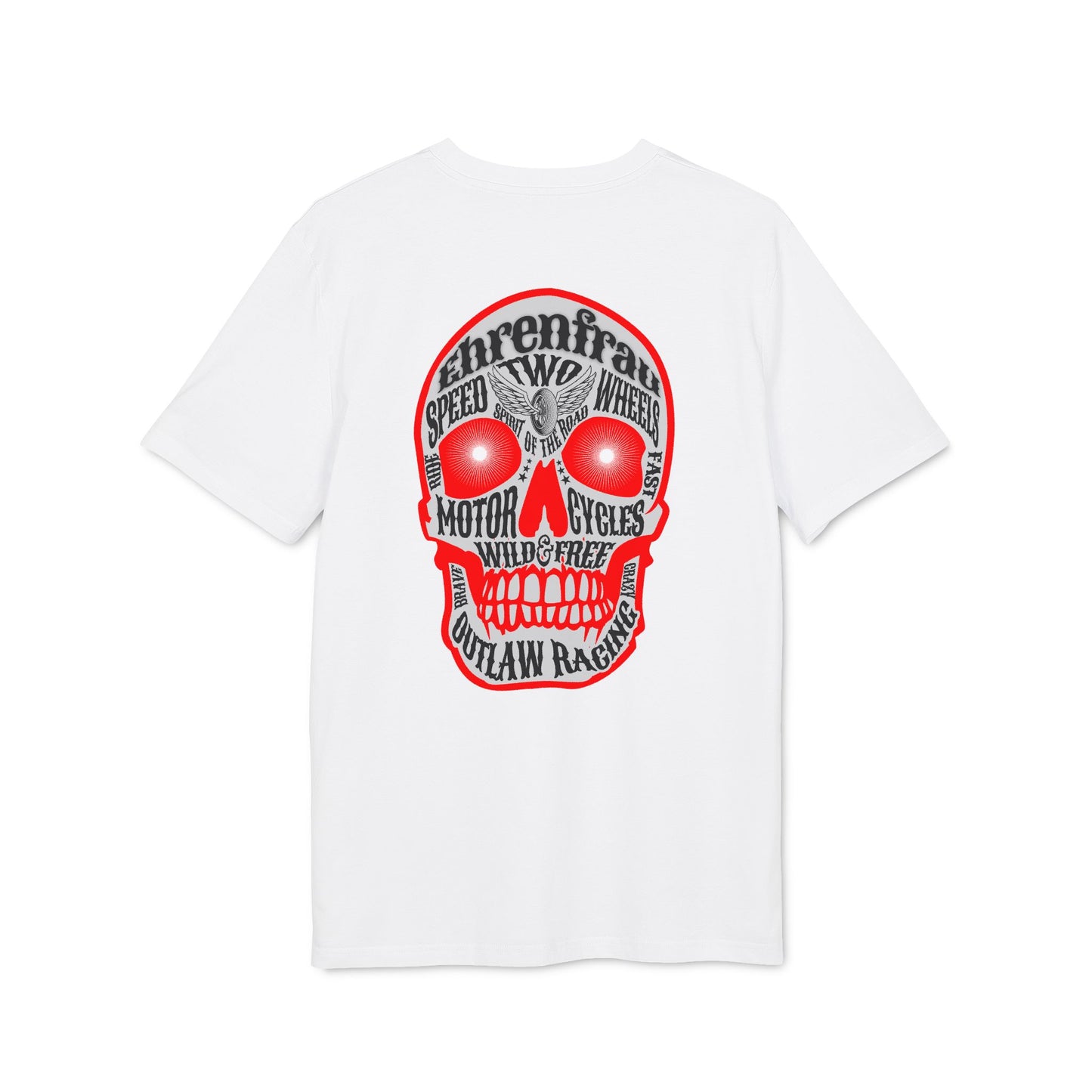 Ehrenfrau roter Skull - T-Shirt