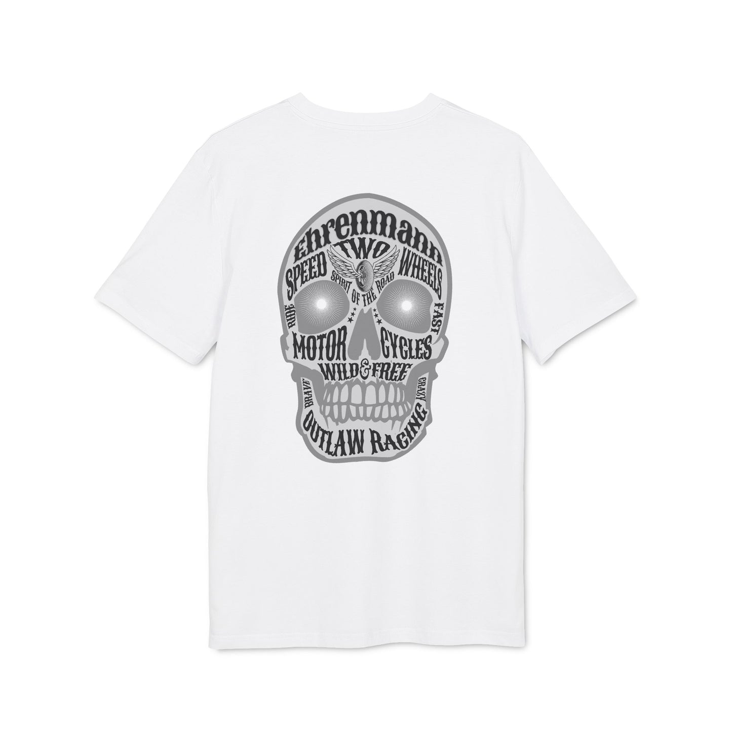 Ehrenmann grauer Skull - T-Shirt