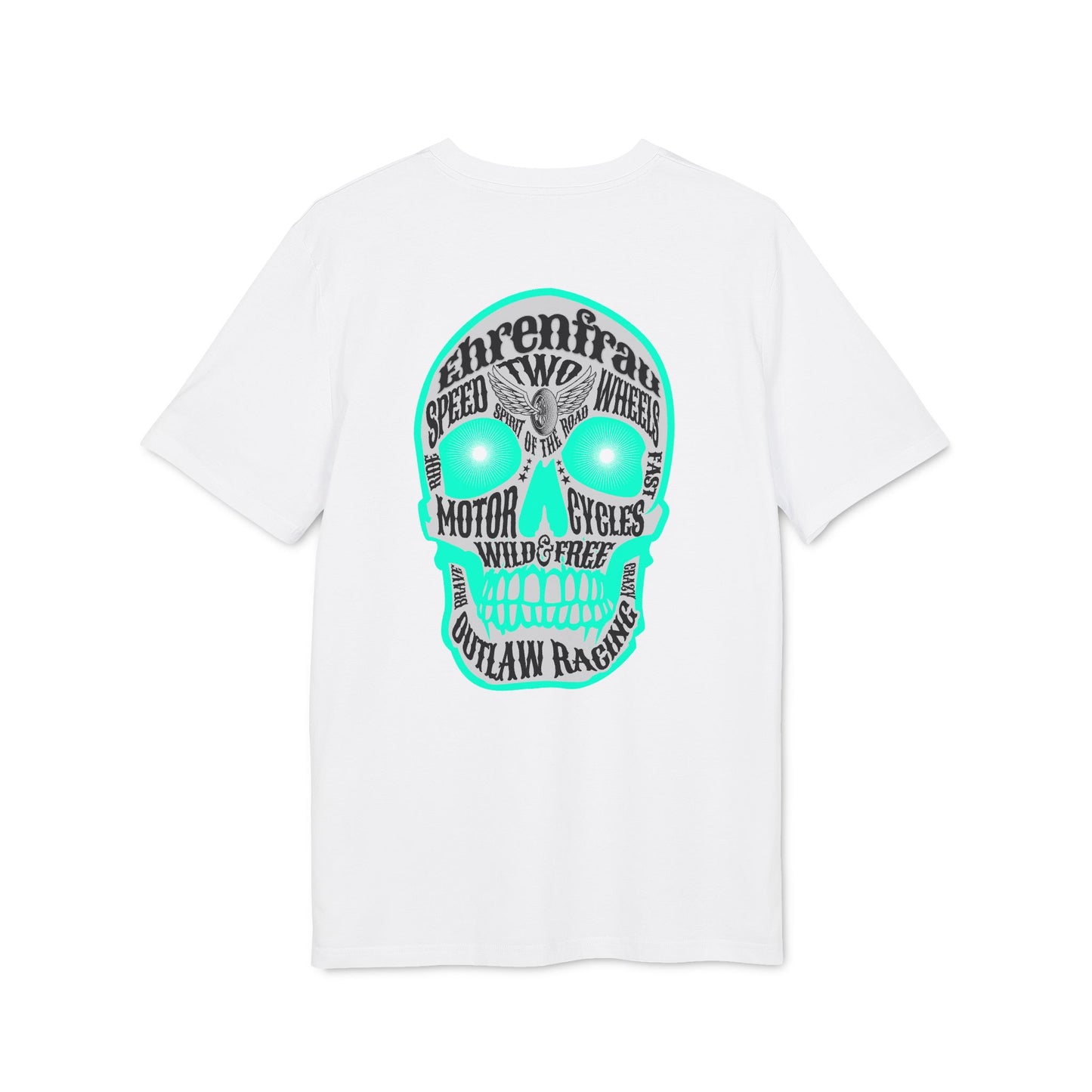 Ehrenfrau türkiser Skull - T-Shirt