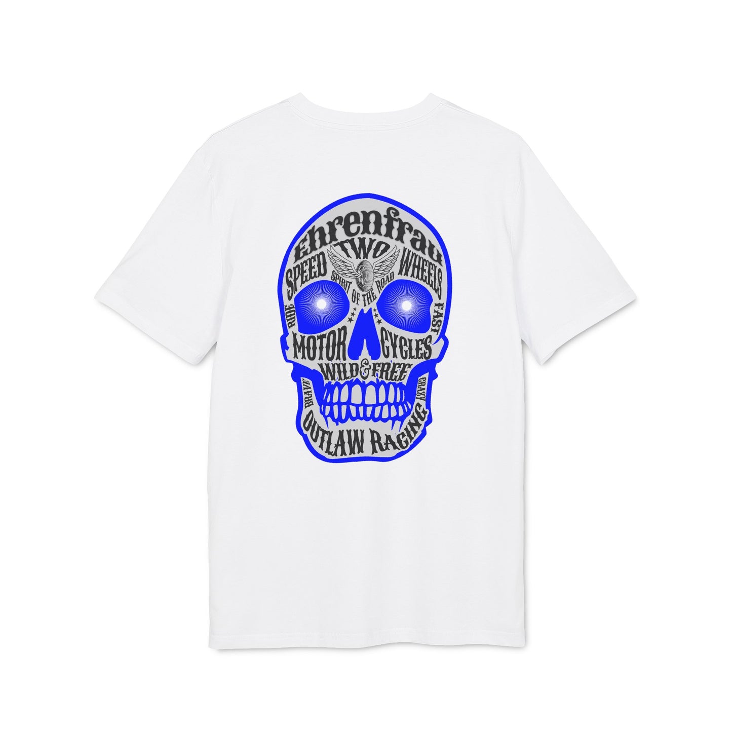 Ehrenfrau blauer Skull - T-Shirt