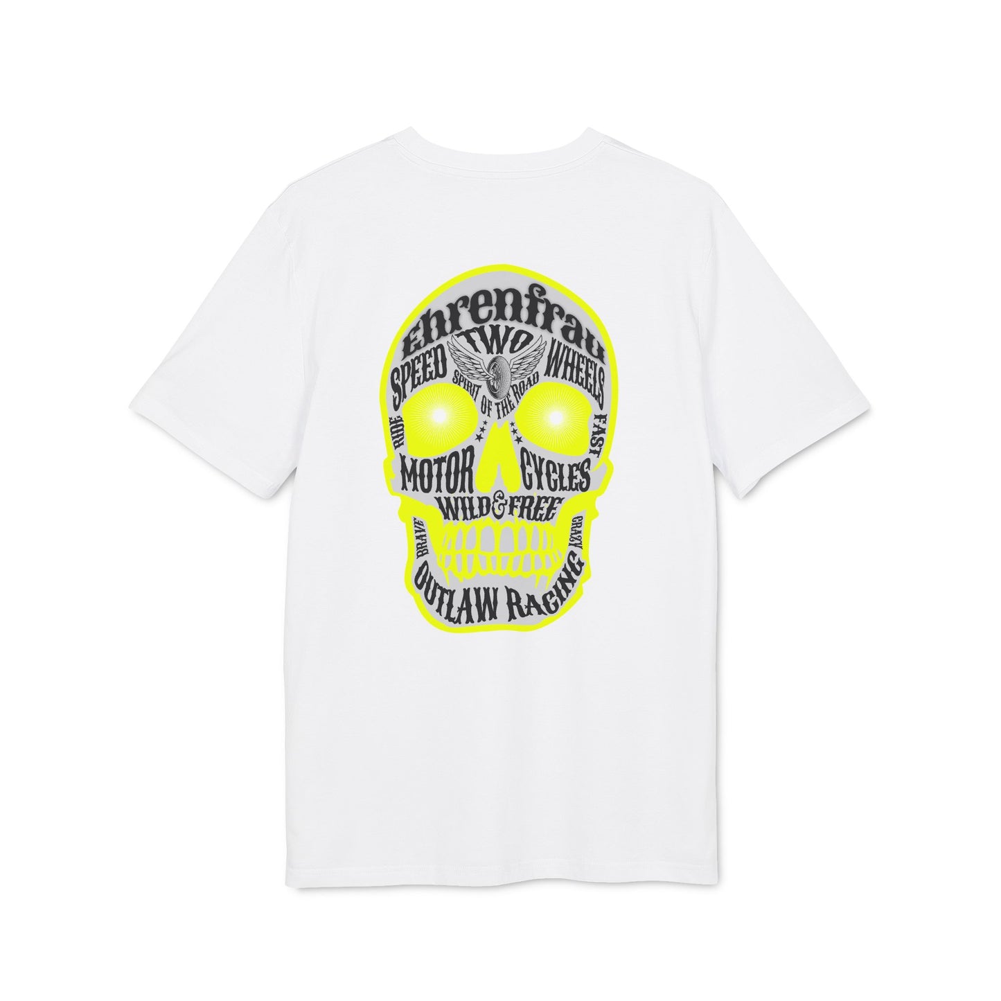 Ehrenfrau gelber Skull - T-Shirt