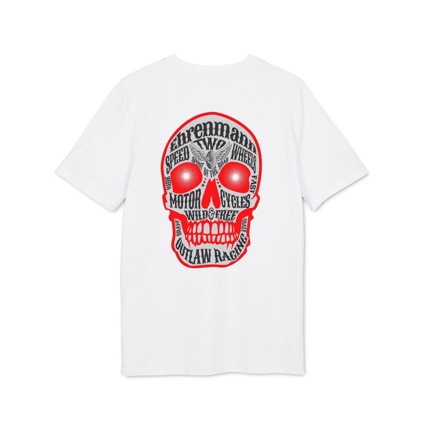 Ehrenmann roter Skull - T-Shirt