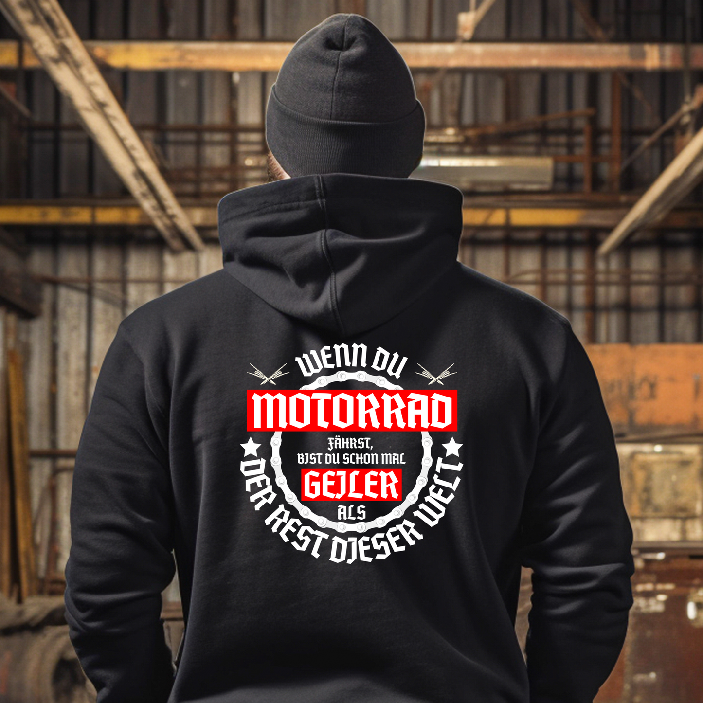 Motorradfahrer sind geil - Hoodie