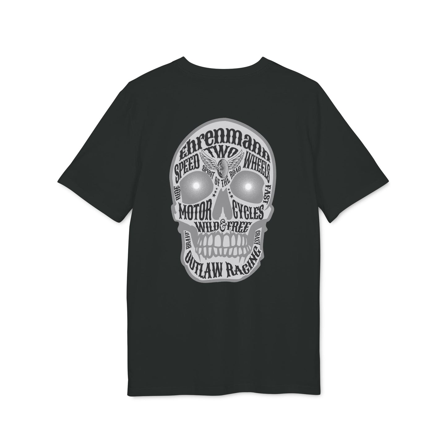 Ehrenmann grauer Skull - T-Shirt