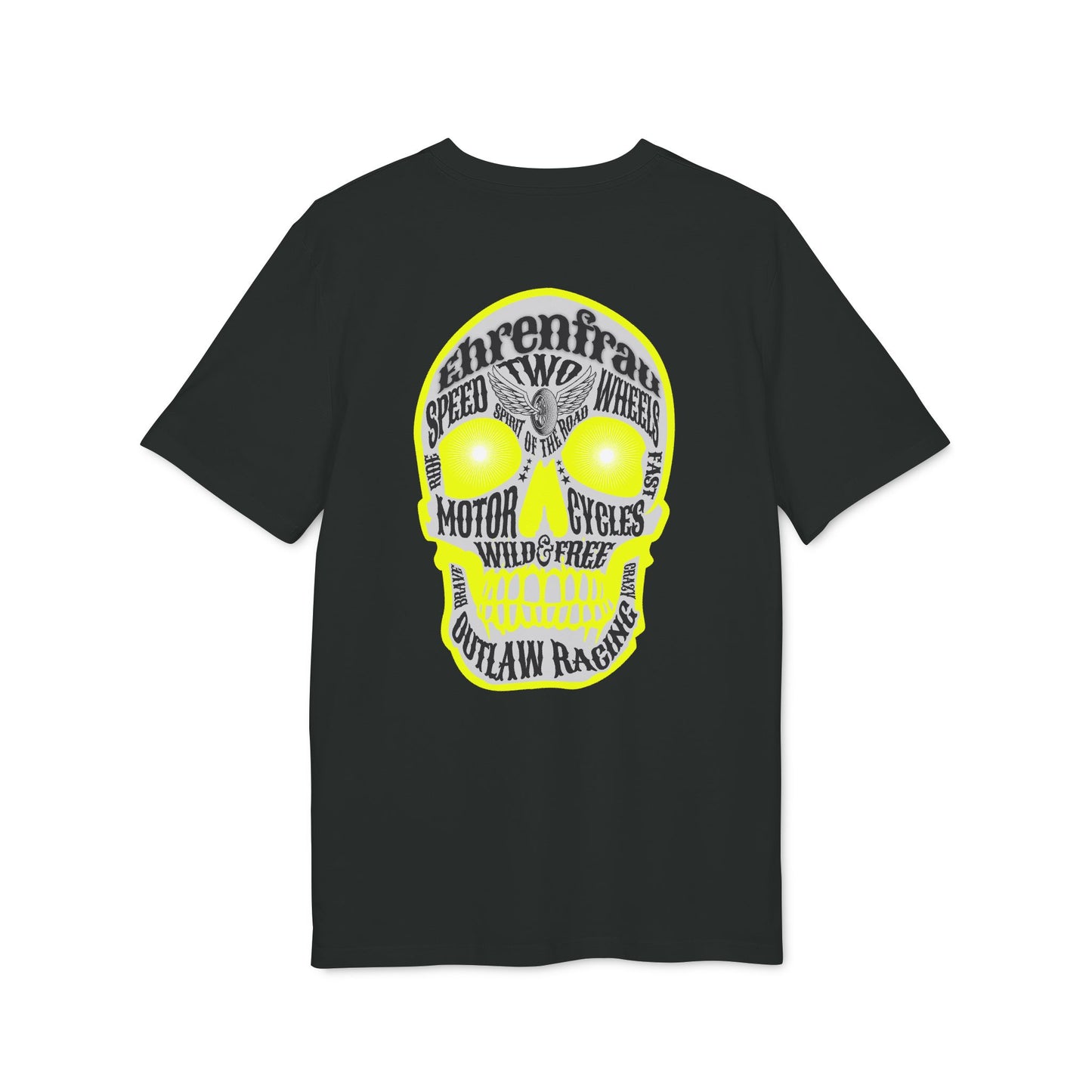 Ehrenfrau gelber Skull - T-Shirt