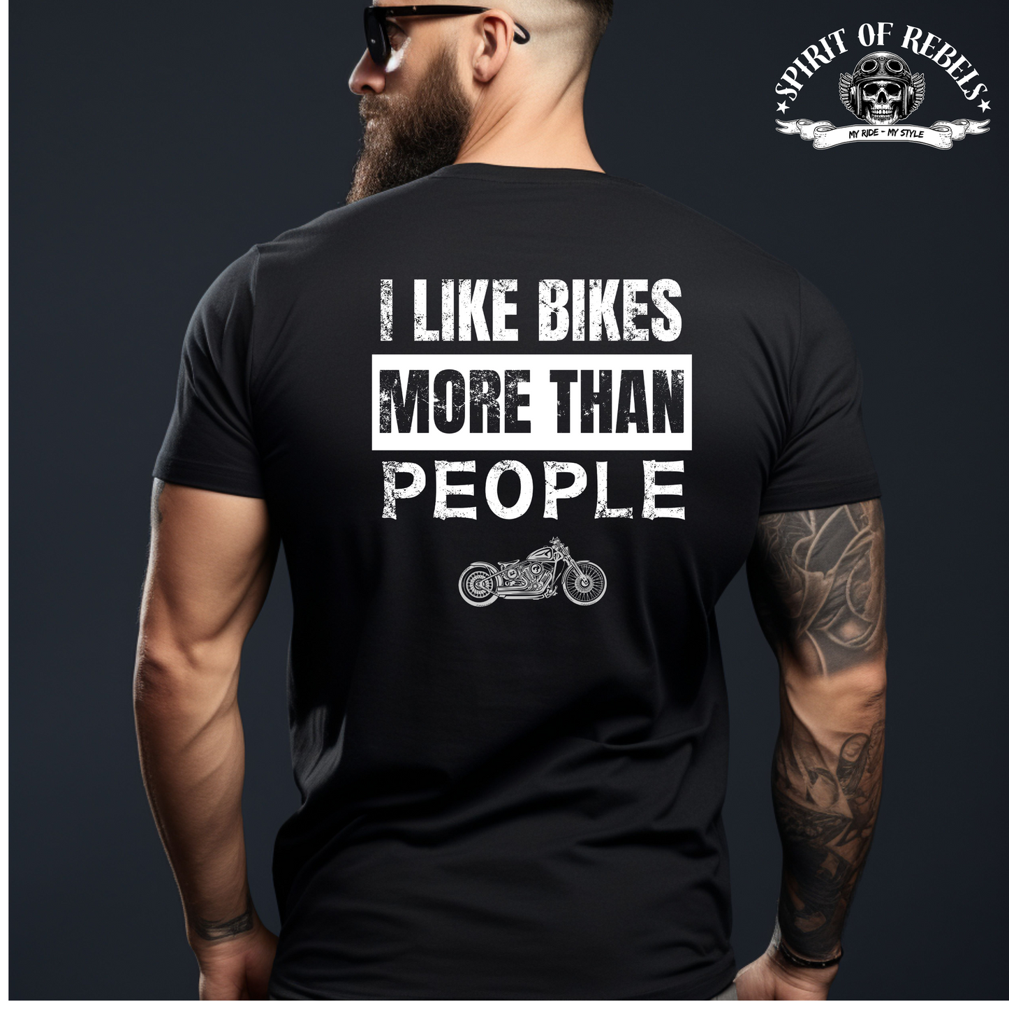 I Like Bikes more than People II - T-Shirt