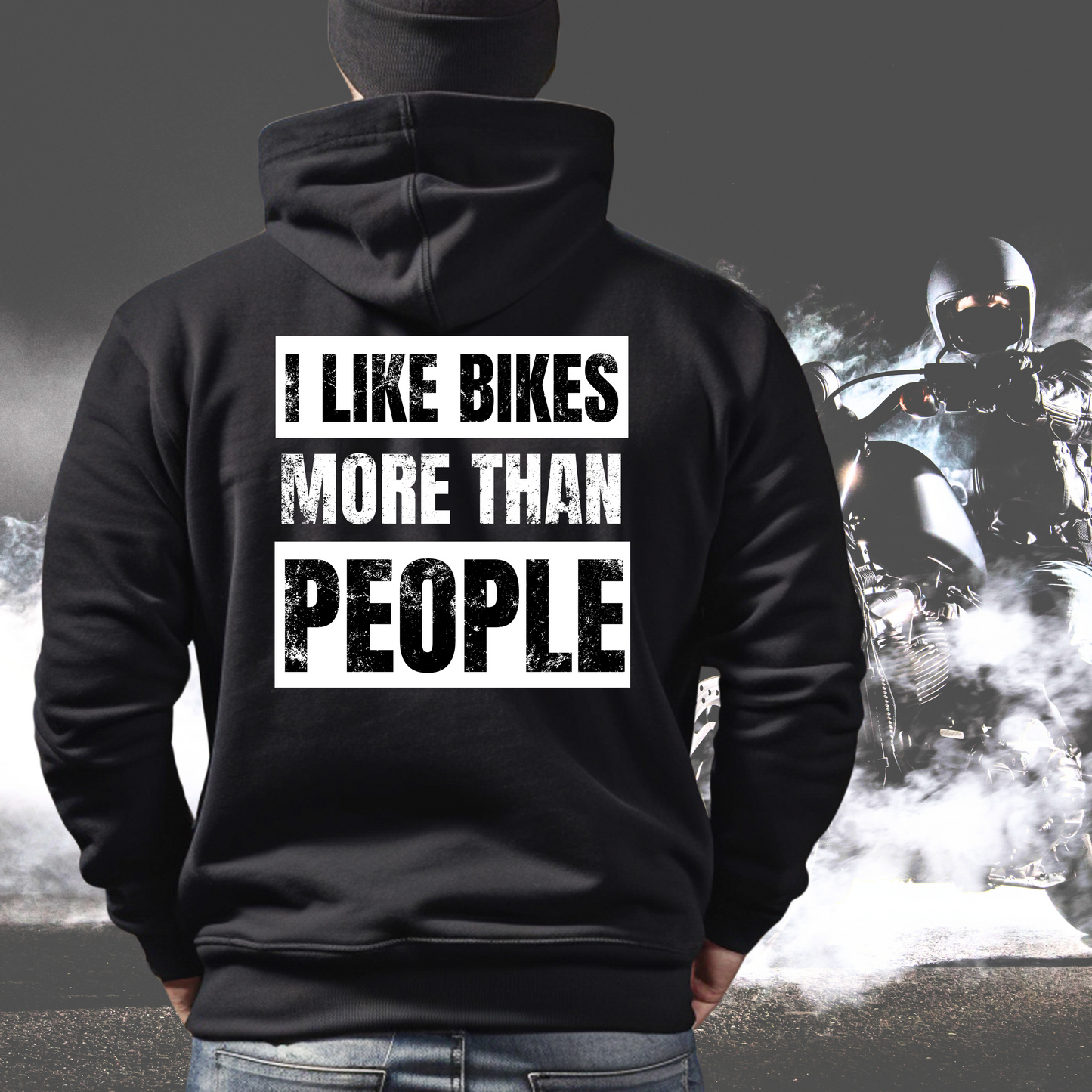 I like Bikes more than People - Hoodie