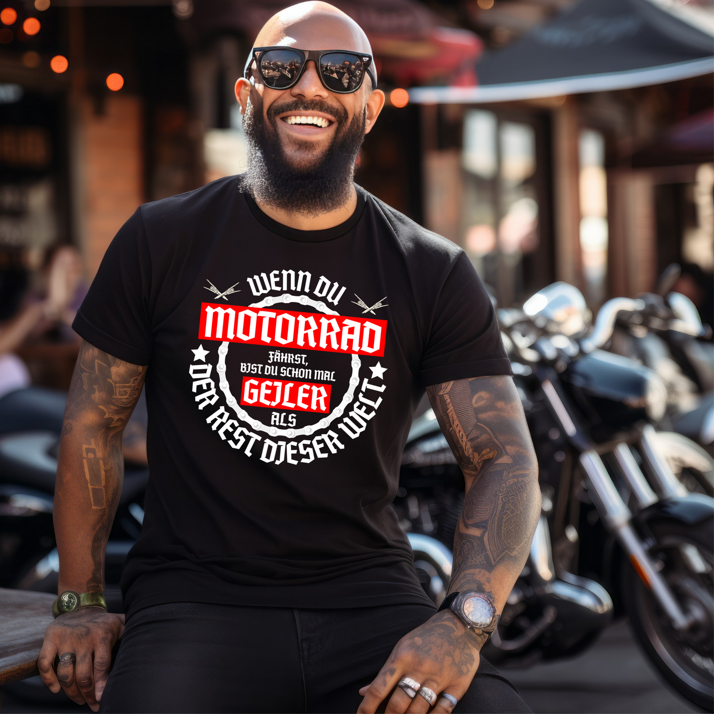 Motorradfahrer sind geil - T-Shirt