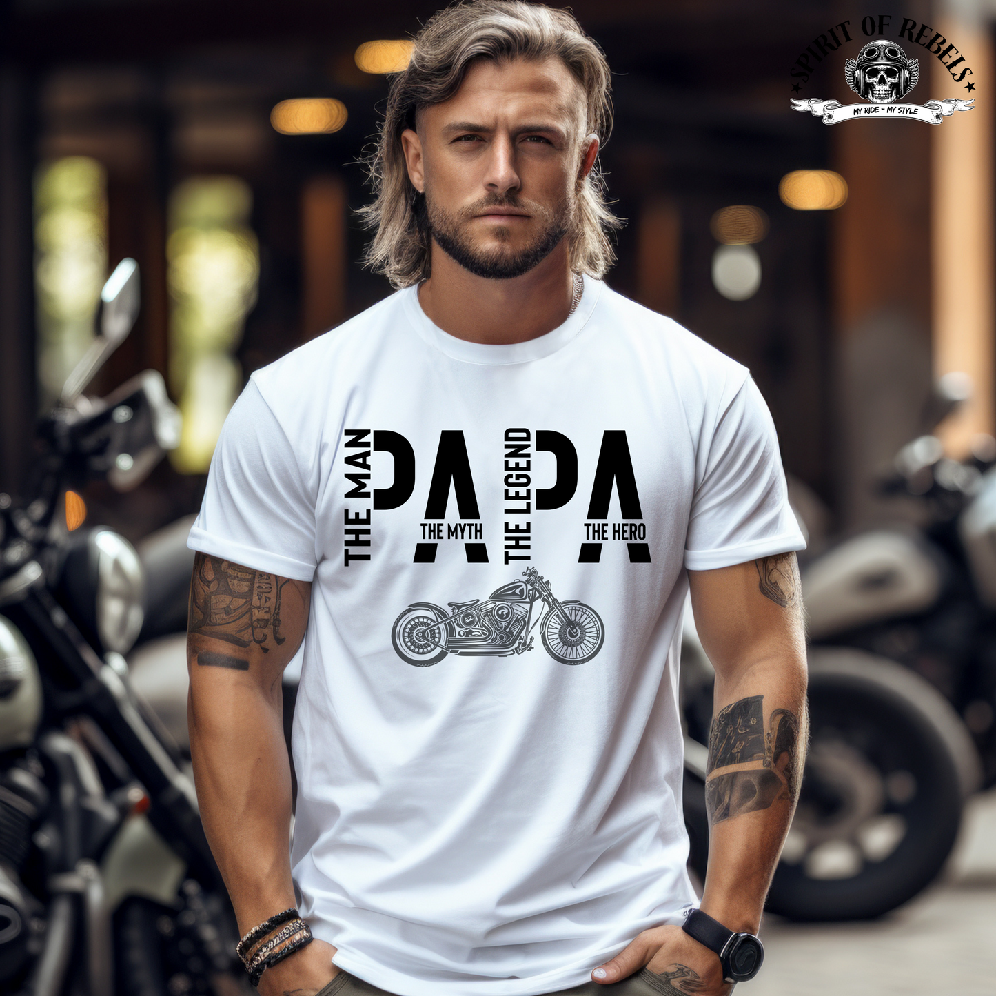 PAPA the Legend Biker - T-Shirt