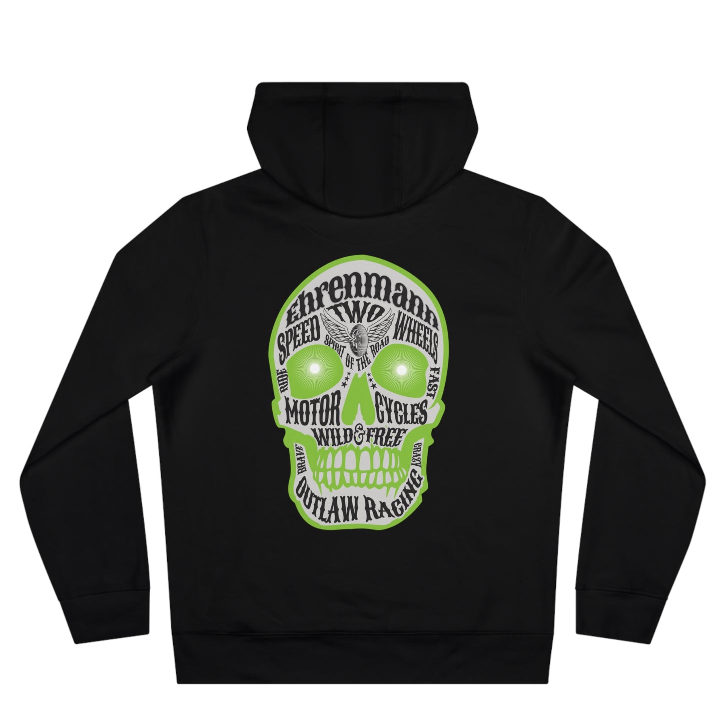 Ehrenmann grüner Skull - Hoodie