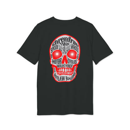Ehrenfrau roter Skull - T-Shirt