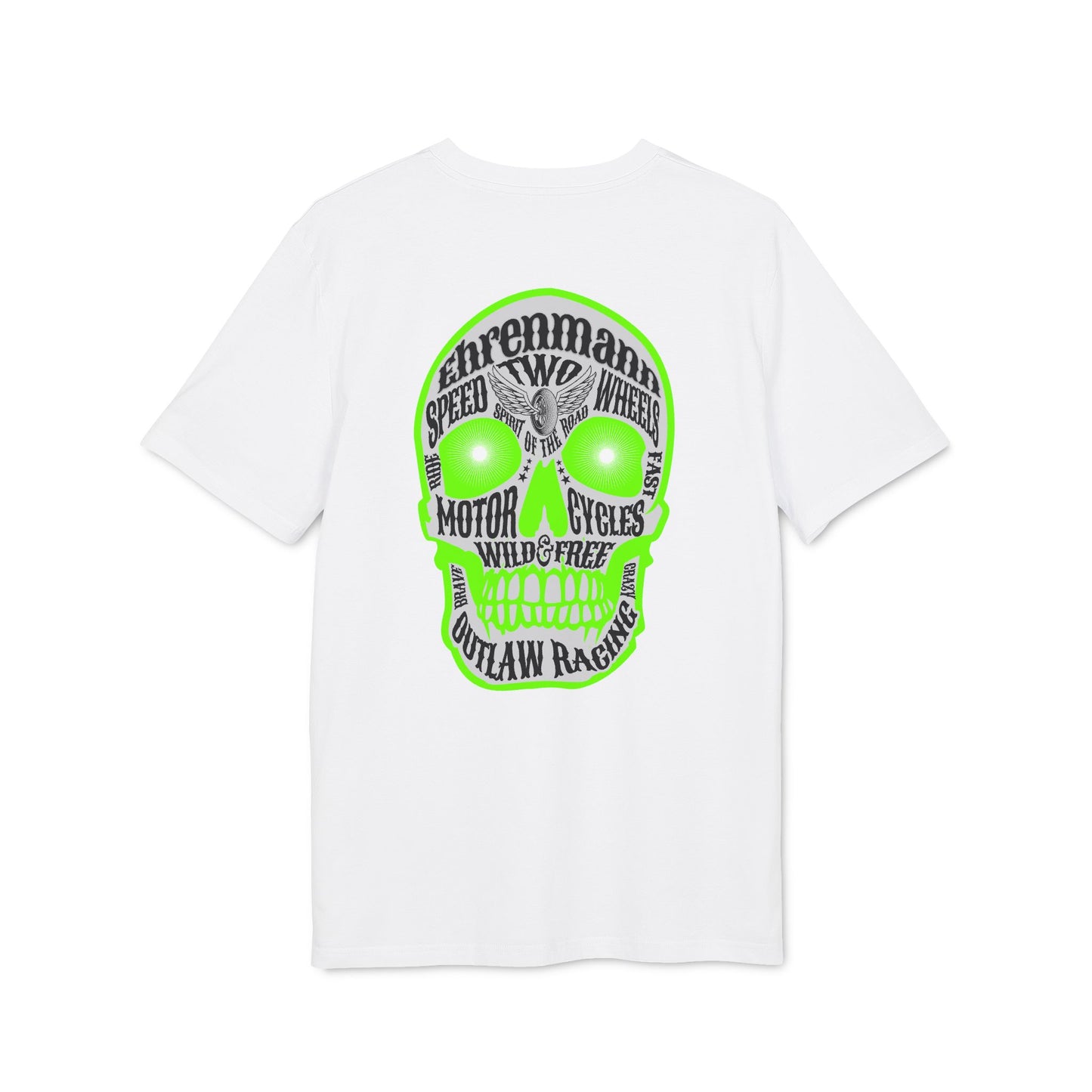 Ehrenmann grüner Skull - T-Shirt