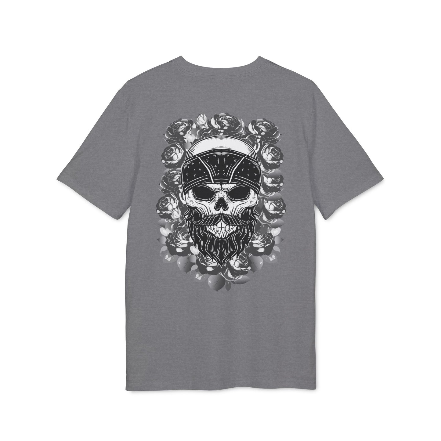 Skull on Roses - Backprint T-Shirt
