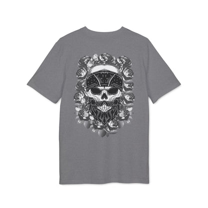 Skull on Roses - Backprint T-Shirt