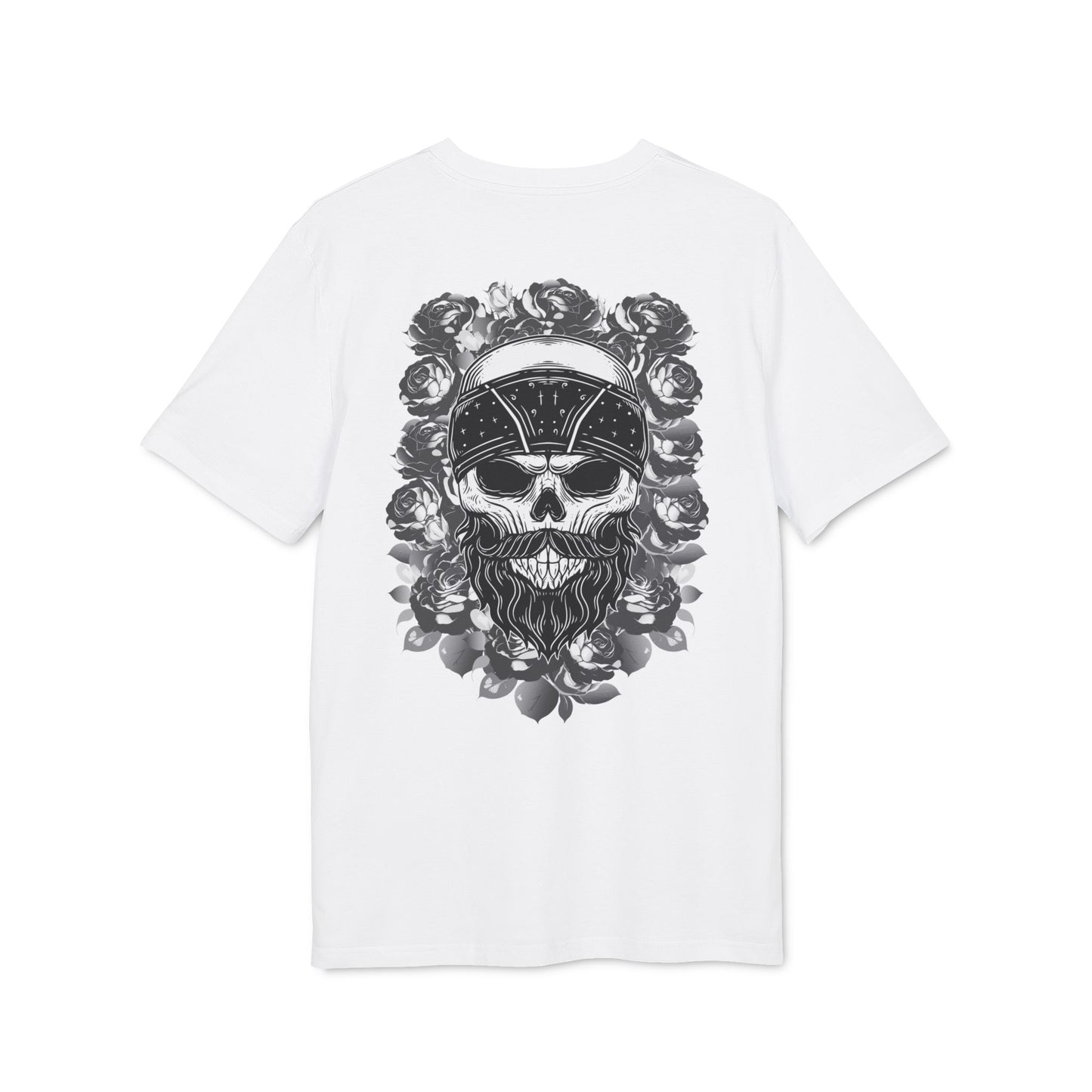 Skull on Roses - Backprint T-Shirt