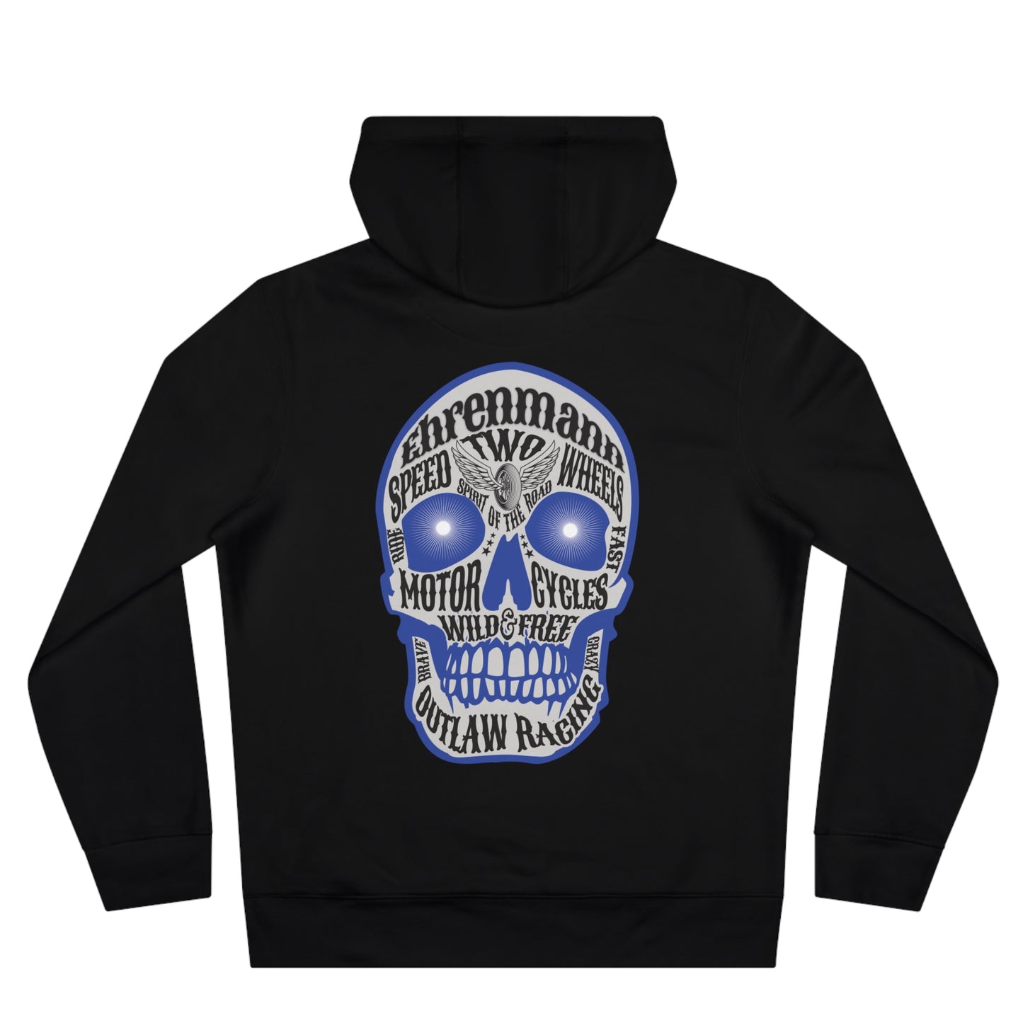 Ehrenmann blauer Skull - Hoodie