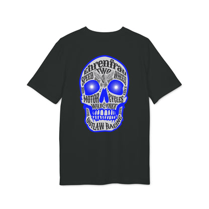 Ehrenfrau blauer Skull - T-Shirt