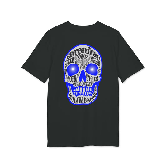 Ehrenfrau blauer Skull - T-Shirt