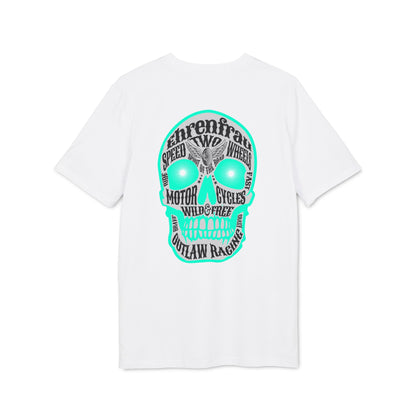 Ehrenfrau türkiser Skull - T-Shirt