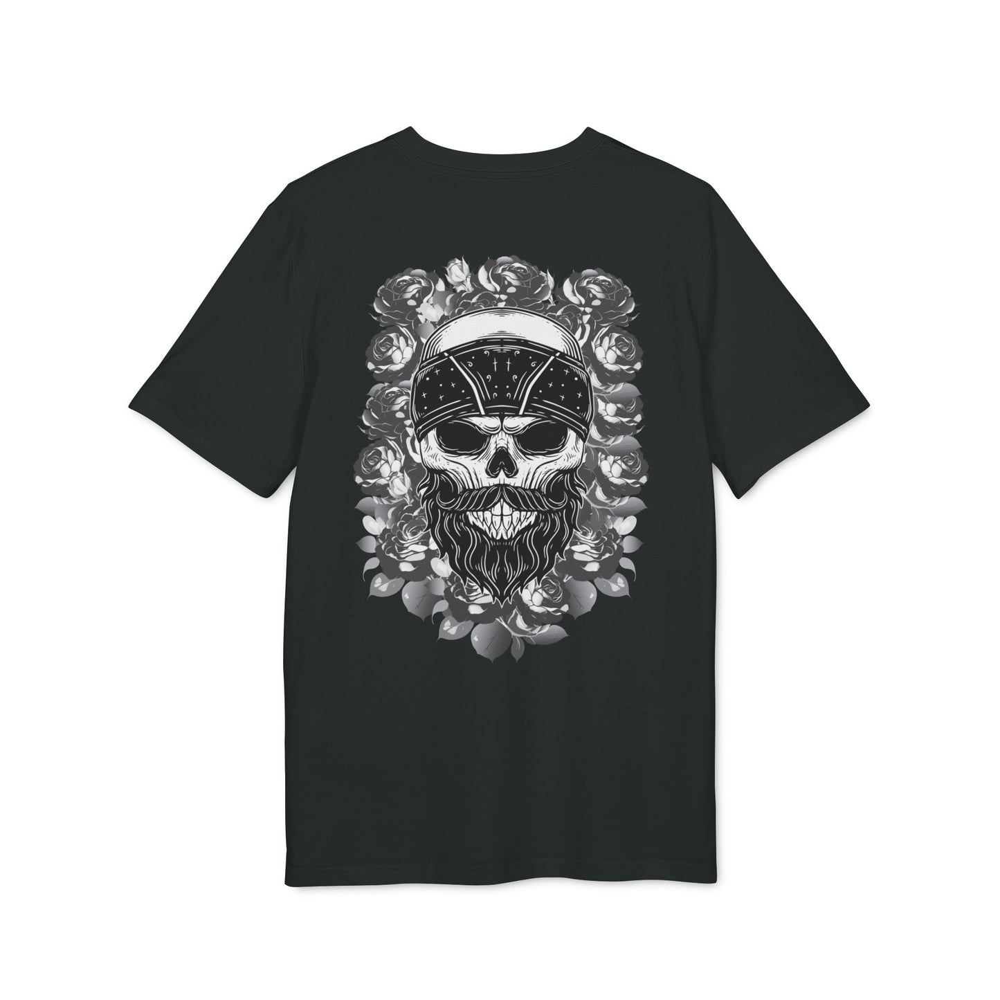 Skull on Roses - Backprint T-Shirt