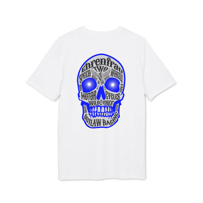 Ehrenfrau blauer Skull - T-Shirt