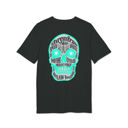 Ehrenfrau türkiser Skull - T-Shirt