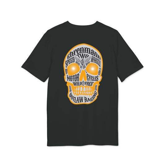 Ehrenmann orange Skull - T-Shirt
