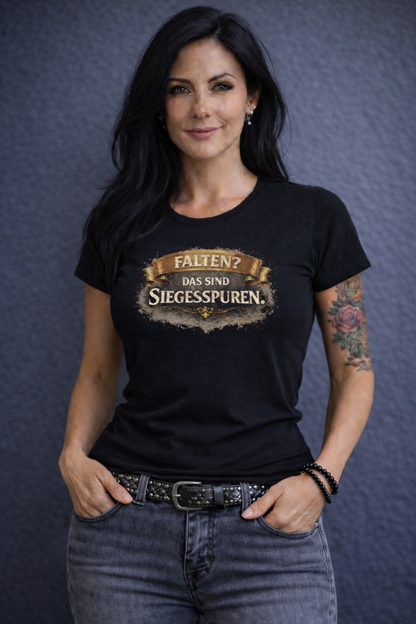 Falten? Das sind Siegesspuren - T-Shirt