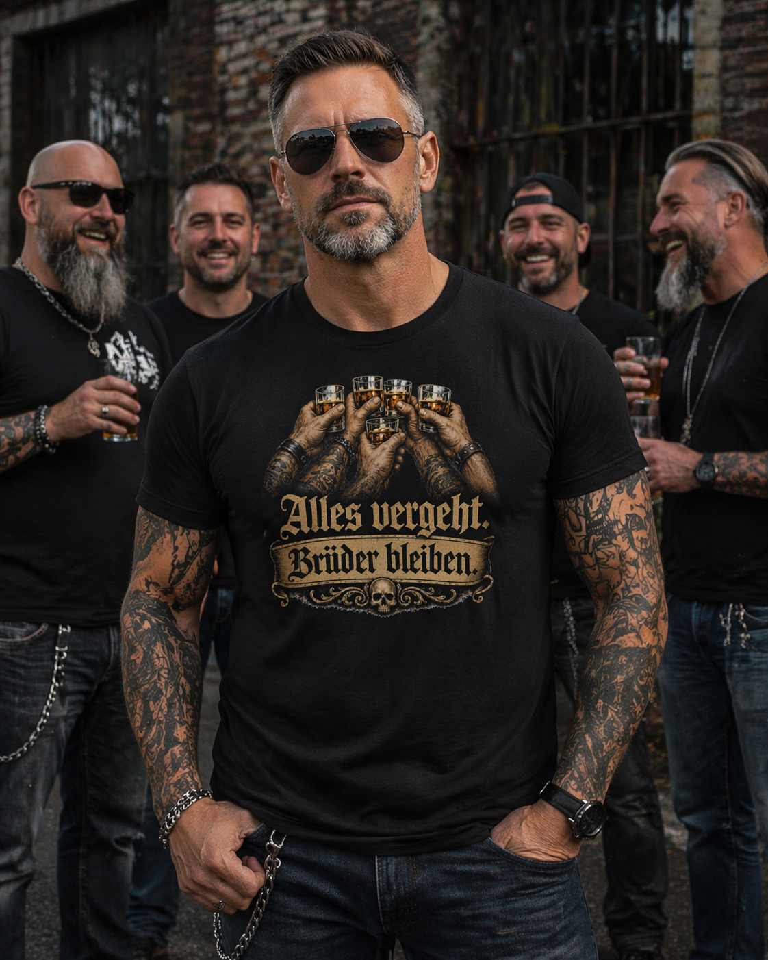 Alles vergeht, Brüder bleiben - T-Shirt