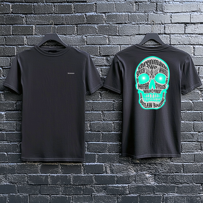 Ehrenmann türkiser Skull - T-Shirt