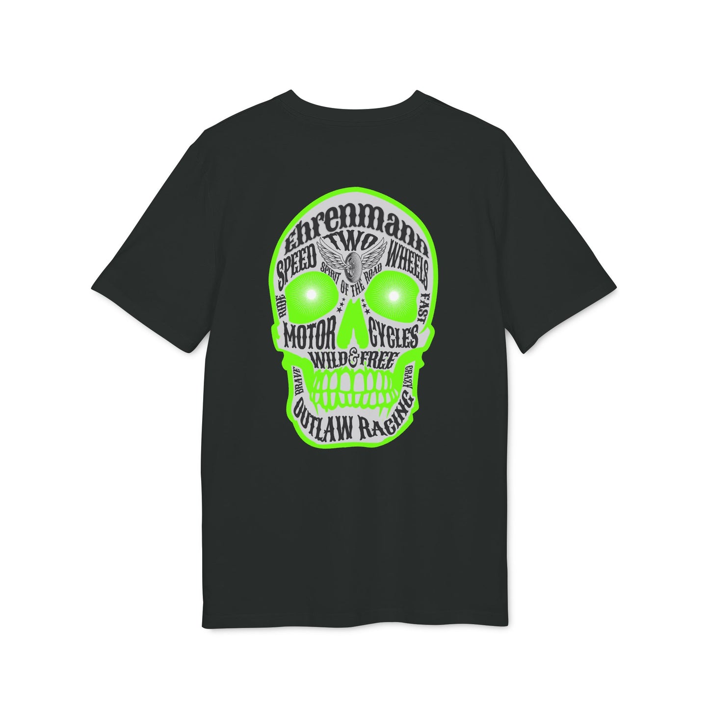 Ehrenmann grüner Skull - T-Shirt