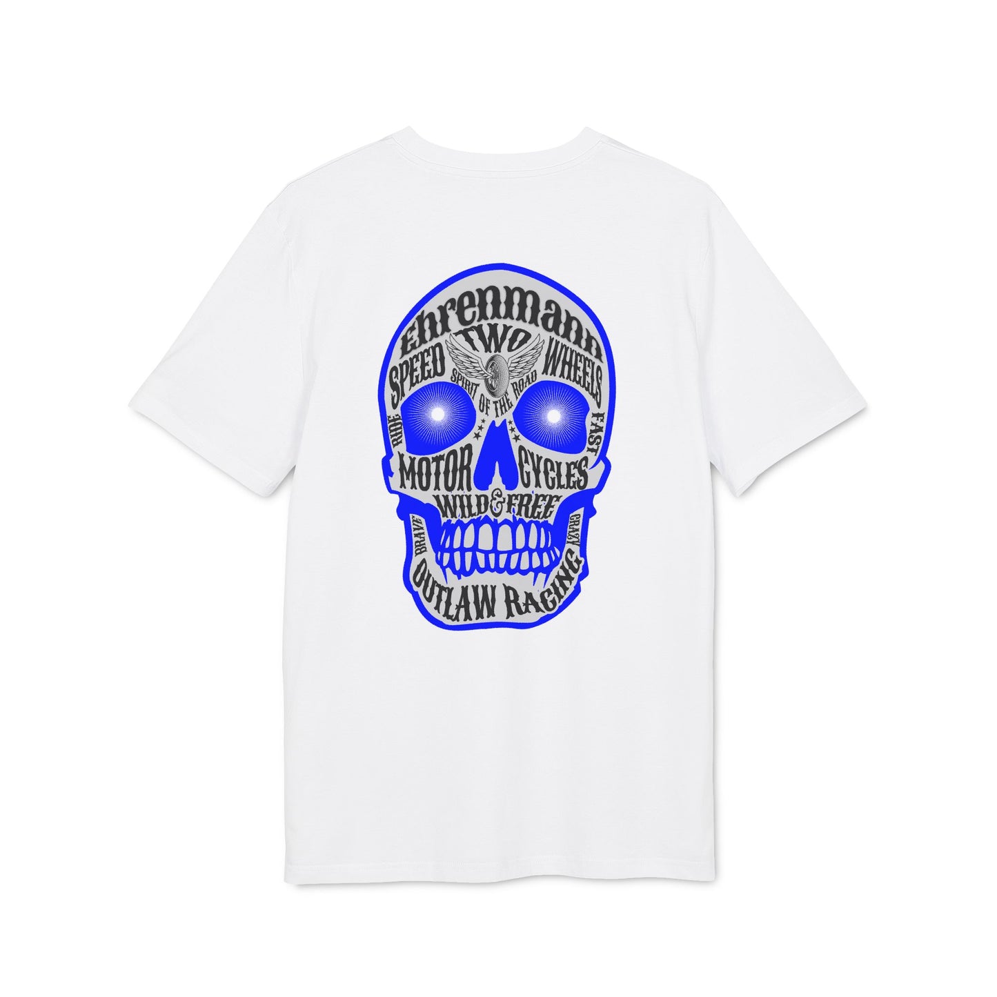 Ehrenmann blauer Skull - T-Shirt