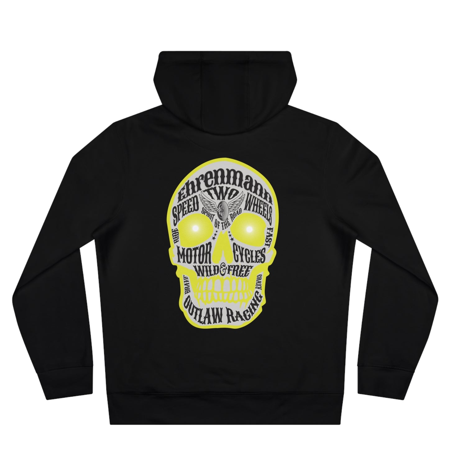 Ehrenmann gelber Skull - Hoodie