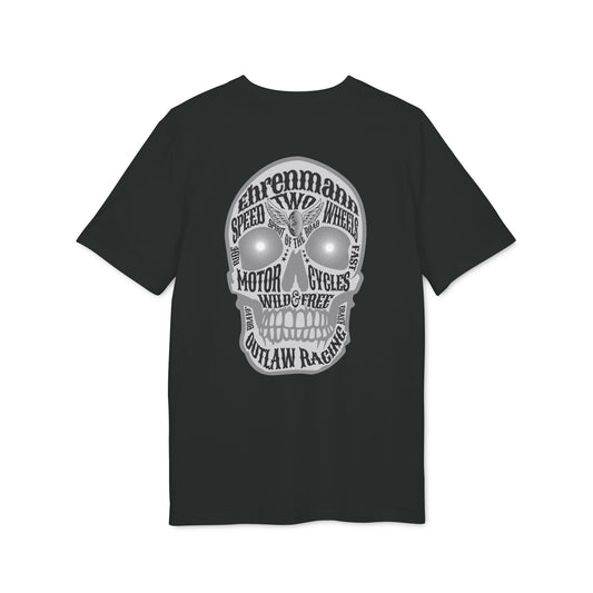 Ehrenmann grauer Skull - T-Shirt