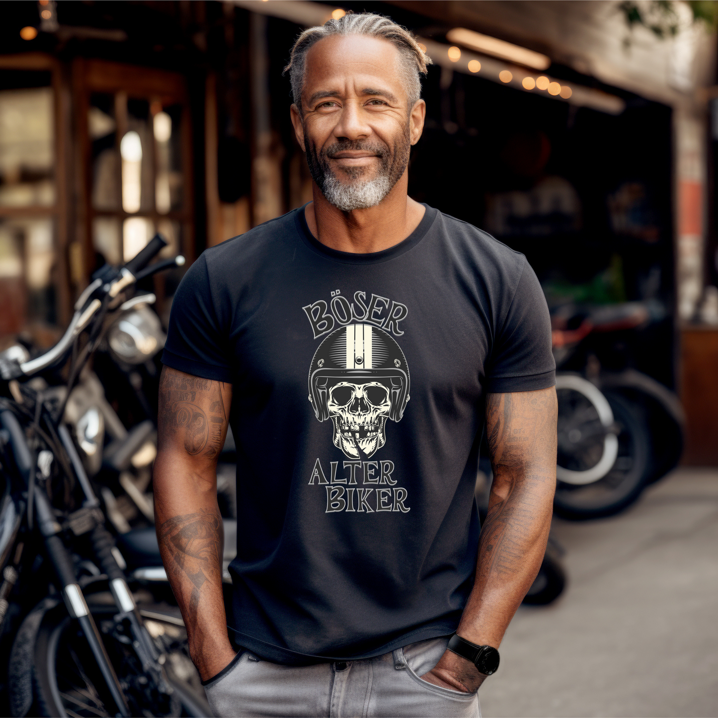 Böser alter Biker - T-Shirt