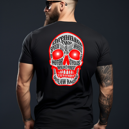 Ehrenmann roter Skull - T-Shirt