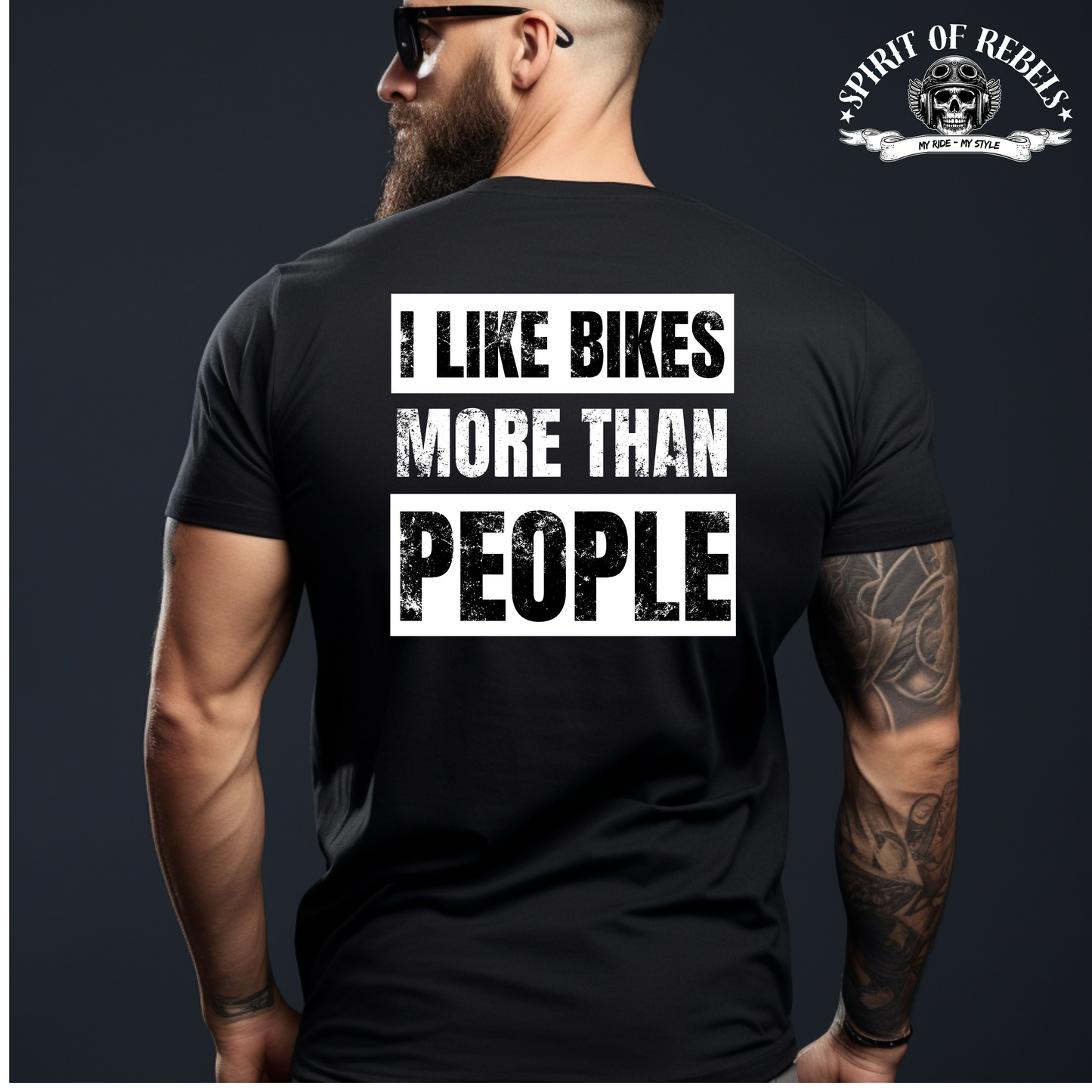 I like Bikes more than People - Hoodie