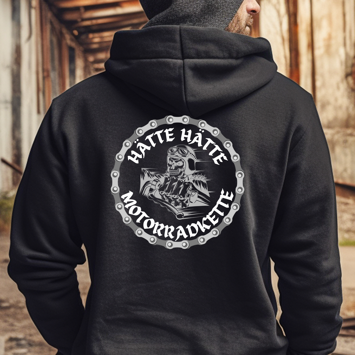 Hätte hätte Motorradkette - Hoodie