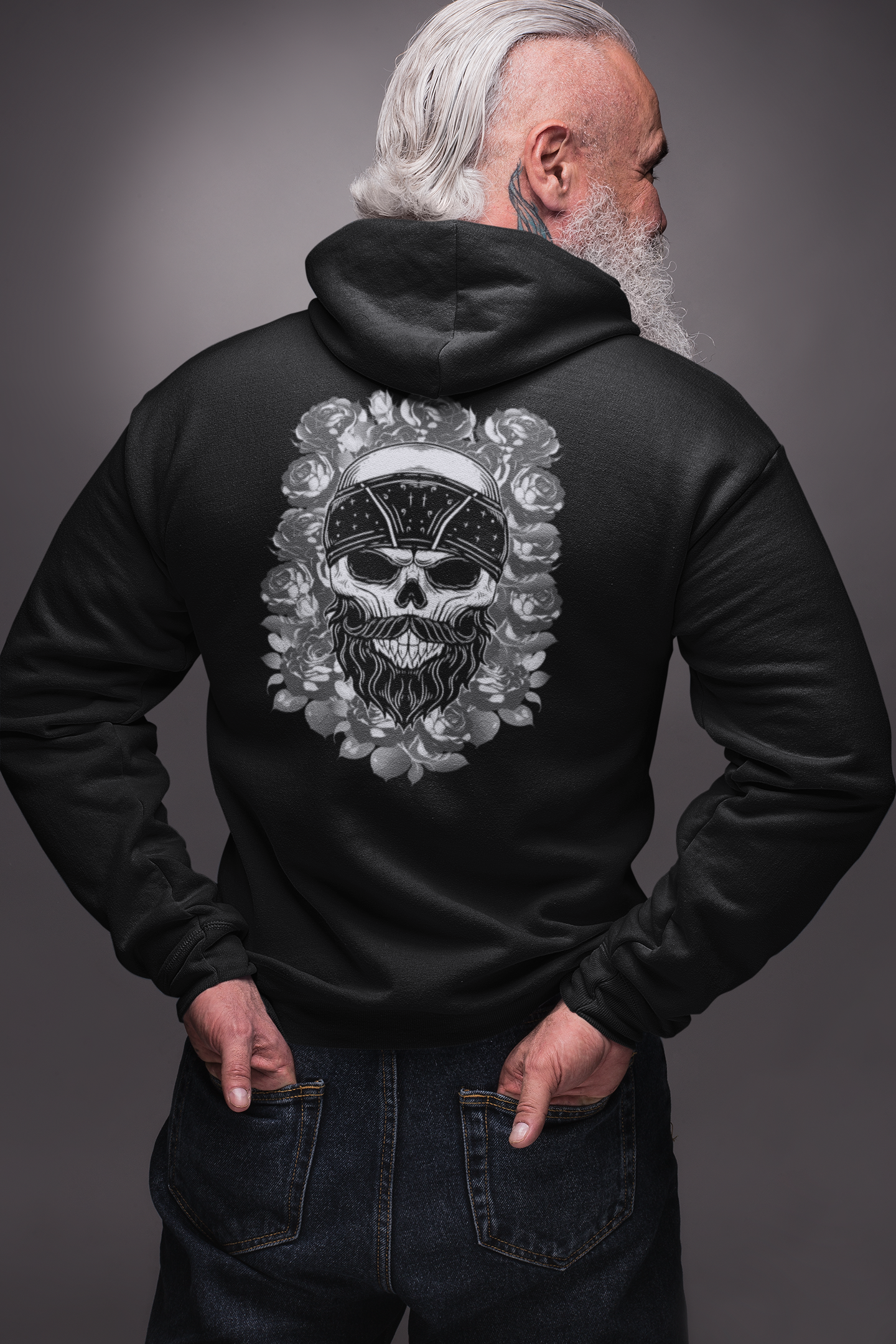 Skull on Roses -  Hoodie