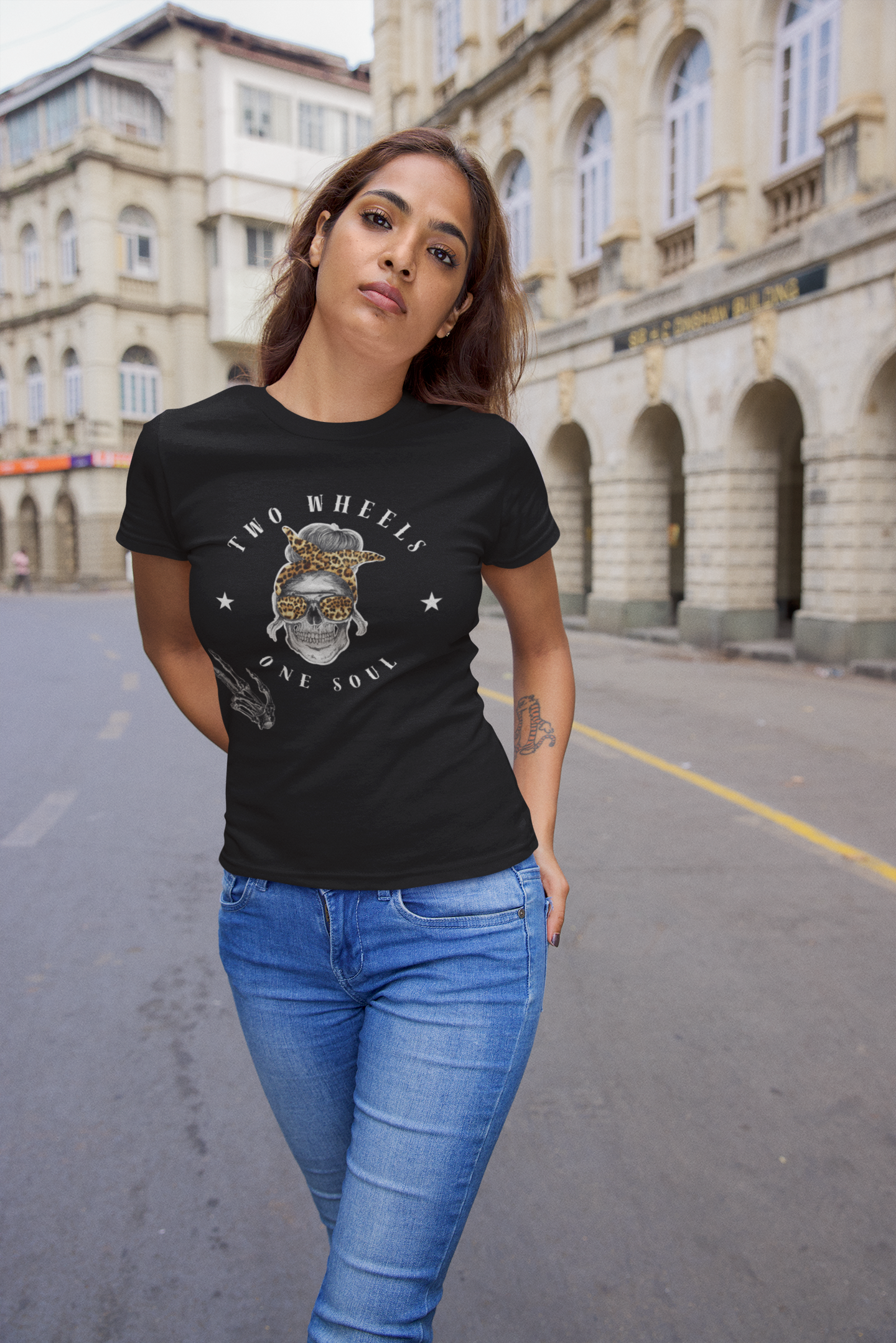 Two wheels one Soul - Frauen T-Shirt