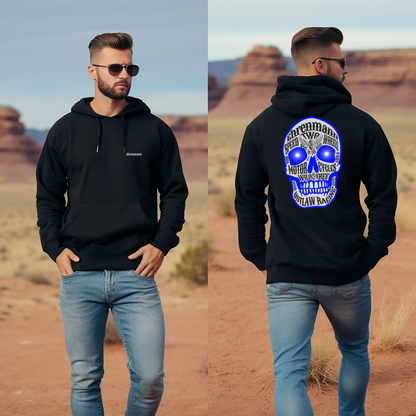 Ehrenmann blauer Skull - Hoodie